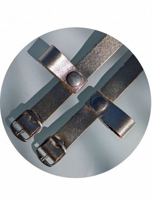 Дополнительные ремешки для абаркас AB. Zapatos correas (100) Platino