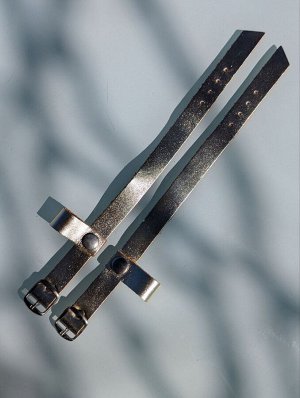 Дополнительные ремешки для абаркас AB. Zapatos correas (100) Platino