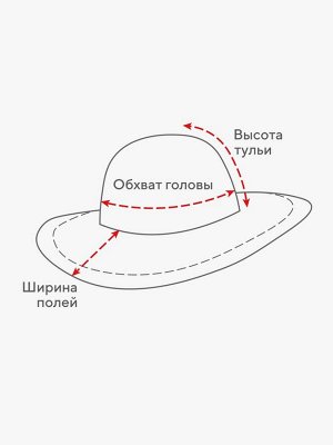 Шляпа мужская MINAKU, цвет молочный, р-р 58