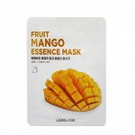 LEBELAGE. Тканевая маска для лица с экстрактом МАНГО, FRUIT MANGO ESSENCE MASK, 25 мл.