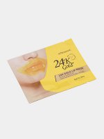 Disunie. Патчи гидрогелиевые для губ с биозолотом и коллагеном, 24K Gold &amp; Collagen Lip, 6 г.