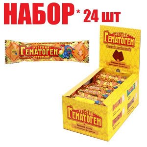 Гематоген Детский продукт детского питания д/детей с 3-х лет 40г (отпуск 24 шт)	Фарм-про ПК ООО