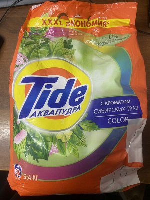TIDE®️ Автомат СМС порошок "С ароматом сибирских трав COLOR", 5,4 кг