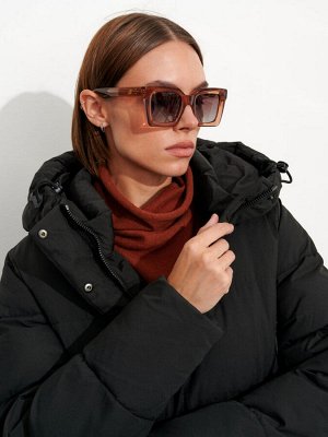 Пальто женское утепленное черное