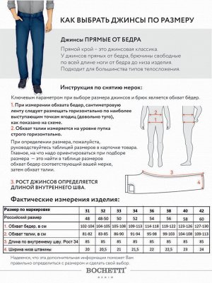 Джинсы мужские утепленные синие