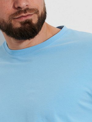 Футболка мужская голубая