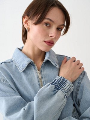 Куртка женская джинсовая голубая