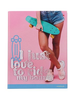 Тетрадь на кольцах 80 листов в клетку PENNY BOARD, со сменным блоком, твердая обложка