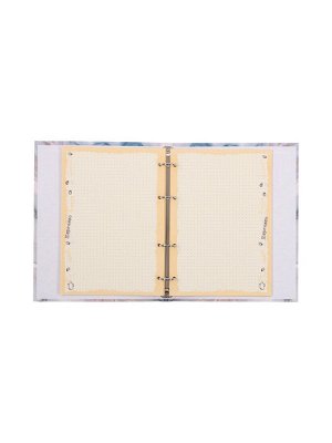 Тетрадь на кольцах 80л кл CARRARA, со смен блоком, тв обл, бл 60 г/м2