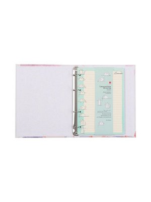 Тетрадь на кольцах 80л кл PRIMAVERA, со смен блоком, тв обл, бл 60 г/м2