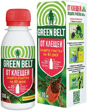 Концентрат от клещей для защиты участка GREEN BELT 100 мл