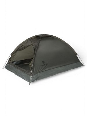 Палатка туристическая 2-местная maclay fisht te 2, 205x150x105 см, трекинговая, однослойная, зелёная