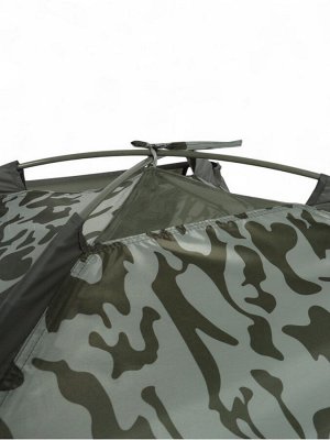 Палатка туристическая 3-местная maclay fisht sme 3, 205x180x120 см, трекинговая, однослойная, цвет камуфляж