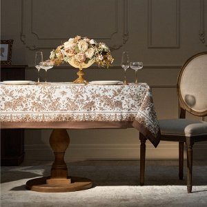Скатерть ROYAL GARDEN 140x180 см, белая, 100% хлопок, твил с водоотталкивающей пропиткой, 1 шт.