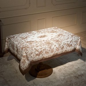 Скатерть ROYAL GARDEN 140x180 см, белая, 100% хлопок, твил с водоотталкивающей пропиткой, 1 шт.