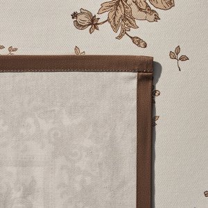 Скатерть ROYAL GARDEN 110x140 см, белая, 100% хлопок, твил с водоотталкивающей пропиткой, 1 шт.