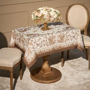 Скатерть ROYAL GARDEN 110x140 см, белая, 100% хлопок, твил с водоотталкивающей пропиткой, 1 шт.