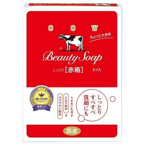Cow Brand Red Box Set - знаменитое сливочное японское мыло, набор из 2шт