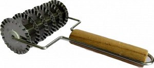 Ручной роликовый резак для лапши с деревянной ручкой 20,5*11,5 см