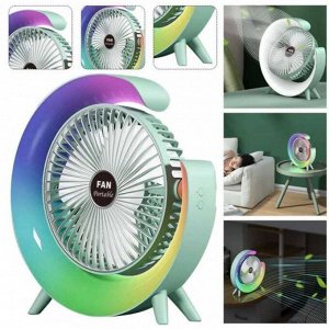 Вентилятор настольный Colorful Desktop Fan USB с подсветкой