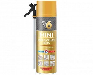 Пеногерметик KimTec «V6» MINI всесезонная, 360 г (1/12)