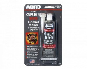 Герметик специальный ABRO для прокладок силиконовый OEM СЕРЫЙ 9АВ (85 г) 12шт/уп