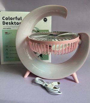 Вентилятор настольный Colorful Desktop Fan USB с подсветкой