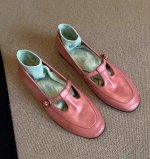 Туфли с круглым носком из эко. кожи, мягкие,  розовый