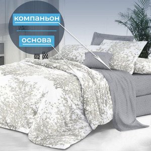 Простыня Евро 240*220 см, сатин "Престиж" (Сказки леса (компаньон))