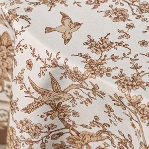 Круглая скатерть "Royal Garden" 150 см, белая, 100% хлопок, твил с пропиткой, 1 шт.