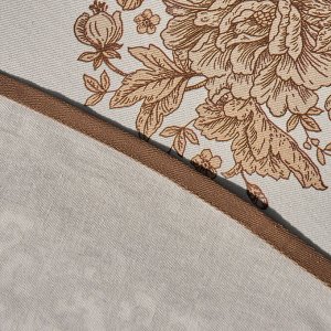 Круглая скатерть "Royal Garden" 150 см, белая, 100% хлопок, твил с пропиткой, 1 шт.