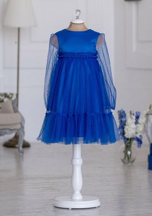 Фрона нарядное платье синий