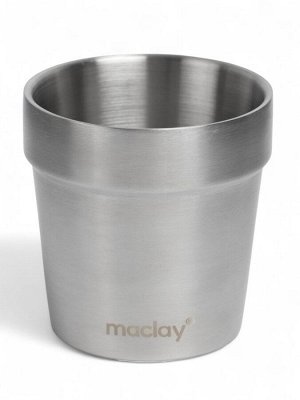 Стакан походный Maclay, 180 мл, нержавеющая сталь, двойное дно