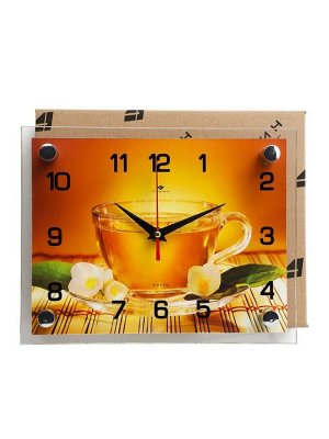Часы настенные: Кухня, «Чай», бесшумные, 20x26 см