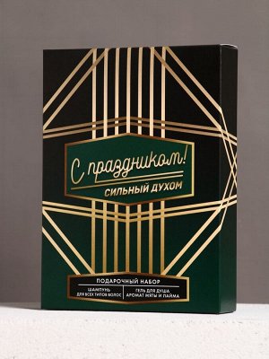 Подарочный набор «С 23 Февраля!»: гель для душа и шампунь для волос, 2x250 мл, HARD LINE