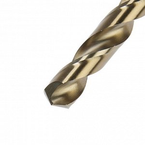 Сверло по металлу ТУНДРА, HSS-Co (5% кобальта), цилиндрический хвостовик, 12 мм