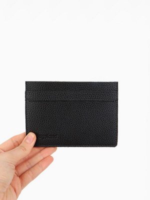 Картхолдер Bagsland, на 5 карт, с отделом для купюр, чёрный