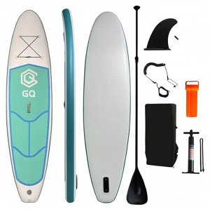 SUP-борд GQ-290[290х76х10 см, насос, весло, плавник, лиш, рюкзак]