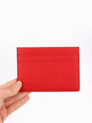 Картхолдер Bagsland, на 5 карт, с отделом для купюр, красный