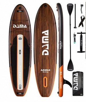 Сап-борд DAMA DW [350х86х15см, рюкзак, весло, плавник, лиш, насос]