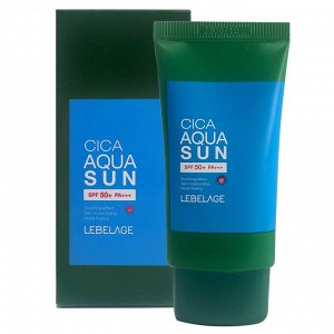 LEBELAGE Солнцезащитный крем для лица на водной основе с центеллой азиатской CICA AQUA SUN