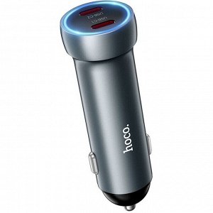 Автомобильное зарядное устройство Hoco Z54B, 2 USB-C, PD60W