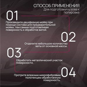 Вата для полировки металла и хрома Metal Polish Cotton (MP)
