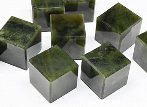 Камни для виски в холщевом мешочке 9 кубиков из нефрита.