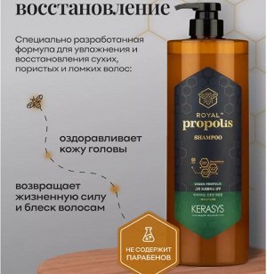 Шампунь для волос КераСис Роял Прополис Грин (Увлажнение) 500мл