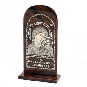 Икона из обсидиана "Богородица Казанская" 70*30*125мм