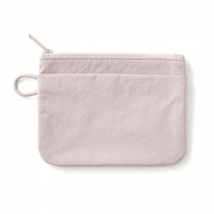 MUJI Wrinkle Nylon Flat Pouch – плоский органайзер из жатого нейлона (6х10)