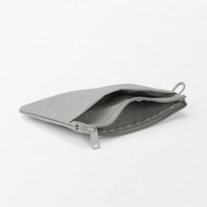 MUJI Wrinkle Nylon Flat Pouch – плоский органайзер из жатого нейлона (13,5х19)