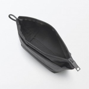 MUJI Wrinkle Nylon Gusseted Pouch – органайзер из жатого нейлона с расширением (16.5 × 11 × 6 см)
