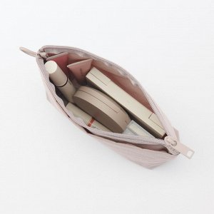MUJI Wrinkle Nylon Gusseted Pouch – органайзер из жатого нейлона с расширением (21 × 13.5 × 6 см)